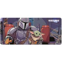 Grupo Erik Star Wars The Mandalorian XXL Mouse Mat - Baby Yoda Desk Pad - 31.5 Inch x 13.78 Inch Non-Slip Rubber Base Mouse Pad, Gaming Mouse Pad, Keyboard Mouse Mat - Grogu Gifts