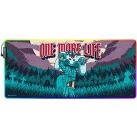 Grupo Erik One More Life XXL RGB Gaming Mouse Mat | LED Mouse Mat | 900x400x4 mm Non-Slip Rubber Base Mouse Pad RGB, RGB Gaming Mouse Pad, Keyboard Mouse Mat | Gaming Gifts