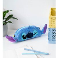 Disney Stitch Plush Pencil Case | Soft Zipped Pouch | Official Disney