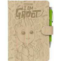Grupo Erik Marvel I Am Groot Premium A5 Notebook With Projector Pen | Notebooks A5 | Notepads A5 | A5 Notepad | Marvel Gifts | Groot Gifts | Marvel Merchandise | Matvel Gifts