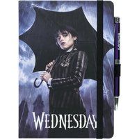 Grupo Erik Wednesday Premium A5 Notebook With Projector Pen | Notebooks A5 | Notepads A5 | A5 Notepad | Wednesday Addams Gifts | Cool Gifts