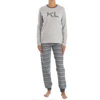 Kisses&Love KLP2 Women/'s Long Sleeve Plush Winter Pajamas