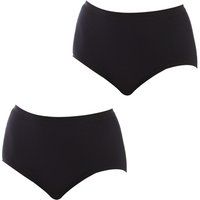 Q-EN Pack-2 Women/'s Bamboo Briefs Q-EN908 Black