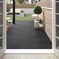 Lava Black Glazed Outdoor Porcelain Tile 600 x 900 x 20mm - Pack of 2