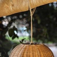 Newgarden Saona LED outdoor hanging light, rattan