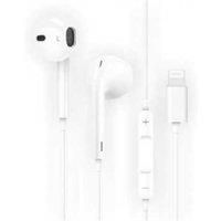 PRICE DROP! earTECH HIP White Lightning Headphones with Mic - Wired Earbuds for Apple Devices, Ergonomic Fit, Crystal-Clear Sound