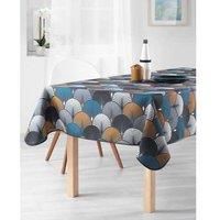 Stain Resistant Tablecloth Forever Blue