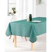 Stain Resistant Tablecloth Green Roman