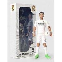 Banbo Sockers Toys Real Madrid Bellingham 8" Collectible Soccer Action Figure, White, Gold, Blue