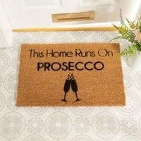 Artsy Doormats This Home Runs On Prosecco Doormat