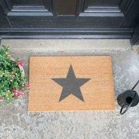 Artsy Doormats - Star Door Mat - Grey