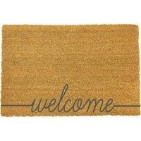 Artsy Doormats Welcome Scribble Grey Doormat