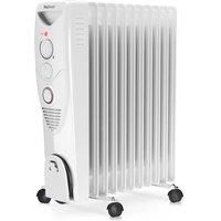 Pro Breeze® 2500W Oil Filled Radiator, 11 Fin - Portable Electric Heater - Built-in Timer, 3 Heat Settings, Thermostat and Safety Cut-Off
