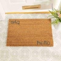 Artsy Doormats Hello Bye Grey Doormat