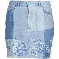 Desigual Women/'s FAL_be Blue Skirt, 28