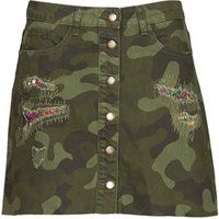 Desigual Women/'s FAL_Duna, 4086 Dark Khaki Skirt, Green, S