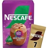 Nescafe Green Triangle Quality Street Mocha 7 x 19g Sachets, 100% Responsibly Sourced Coffee