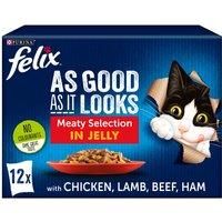 FELIX As Good As it Looks Meaty Selection in Jelly Wet Cat Food 12x85g