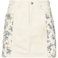 Pepe Jeans Women/'s Mini Skirt Hw Paisley Pl901135, White (Denim), S