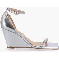 ALOHAS Women's Gate Shimmer Leather Wedged Sandals - UK 3.5