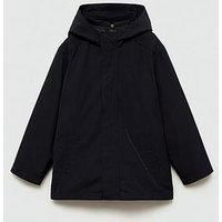 Mango Boys Hooded Coat - Navy