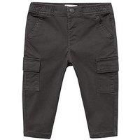 Mango Younger Boys Cargo Trousers - Dark Grey