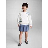 Mango Younger Girls Floral Sweat - Light Cream