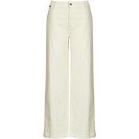 Pepe jeans  HIGH RISE WIDE CROP TANIA  women's Trousers in Beige