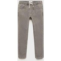 Mango Boys Elasticated Waist Jeans - Grey