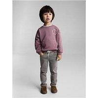 Mango Younger Boys Elasticated Waist Jeans - Grey