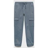 Mango Boys Cargo Trousers - Blue