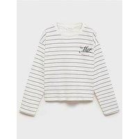 Mango Girls Collared Knitted Jumper - Cream