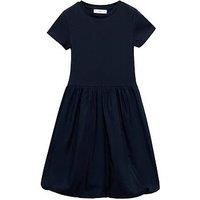 Mango Girls A-Line Short Sleeve Dress - Navy