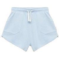 Mango Girls Jersey Shorts - Light Blue