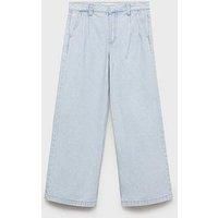 Mango Girls Denim Garden Co-Ord Jeans - Light Blue
