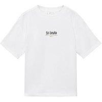 Mango Boys Sri Lanka Short Sleeve T-Shirt - Light Cream