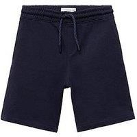 Mango Boys Longer Length Sweat Shorts - Navy