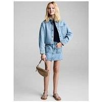 Mango Girls Bruna Co-Ord Denim Jacket - Blue