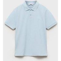 Mango Boys Short Sleeve Polo Shirt - Light Blue