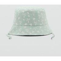 Mango Younger Boys Palm Tree Bucket Hat - Light Green