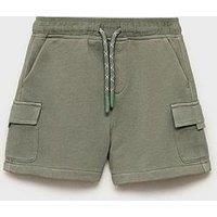 Mango Younger Boys Cargo Sweat Shorts - Khaki