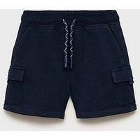 Mango Younger Boys Cargo Sweat Shorts - Navy