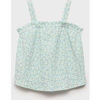 Mango Younger Girls Margi Co-Ord Strappy Top - Aqua