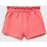 Mango Younger Girls Shirred Co-Ord Shorts - Pink