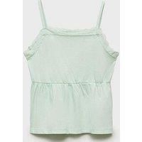 Mango Girls Strappy Vest Top - Light Green