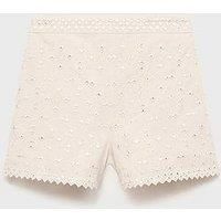 Mango Girls Jules Co-Ord Shorts - Cream