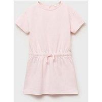 Mango Younger Girls Jersey Short Sleeve Dress - Pink