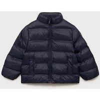 Mango Younger Boys Padded Coat - Navy
