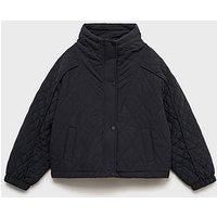 Mango Girls Oversized Jacket - Navy