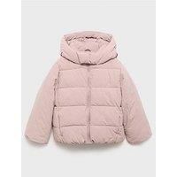 Mango Girls Padded Coat - Pink